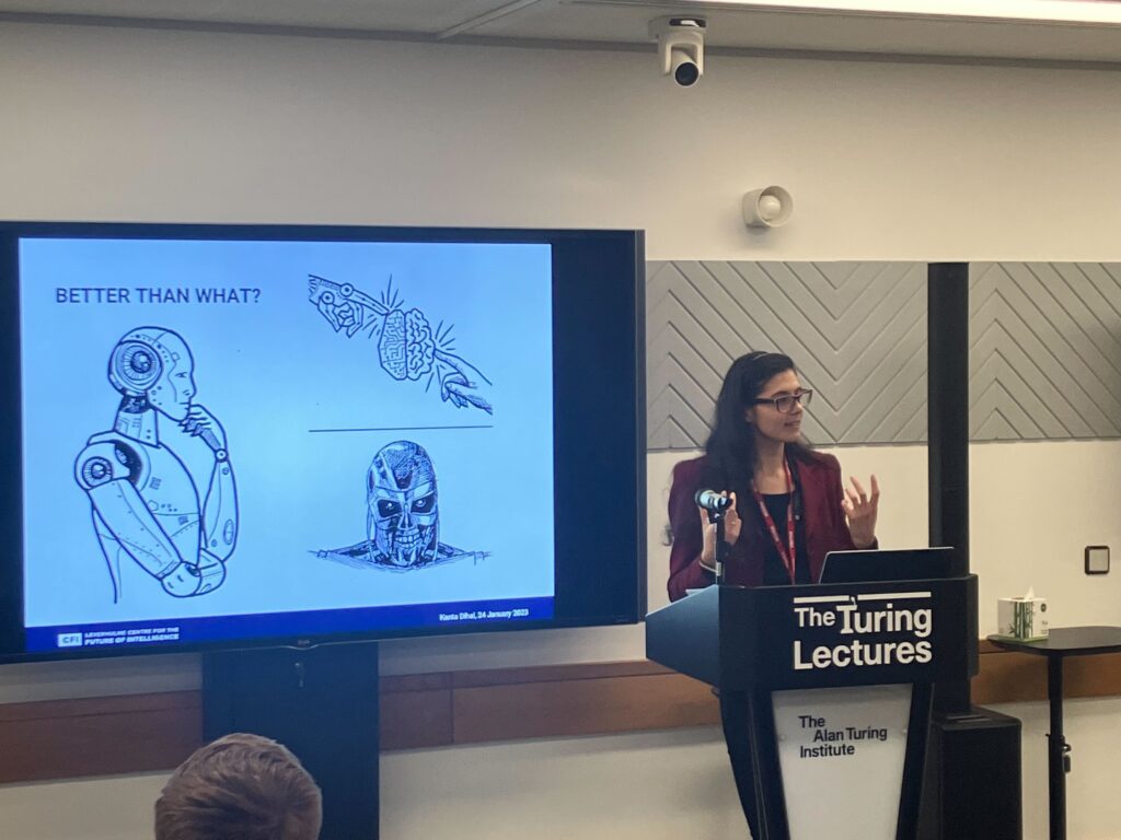 Dr Kanta Dihal presents the new Better Images of AI guide at the Turing Institute